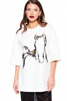 Футболка ELLETTO LIFE 3938 белый, золото #1