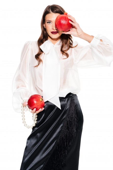 Блузка ELLETTO LIFE 3939 белый размер 42-52 #2