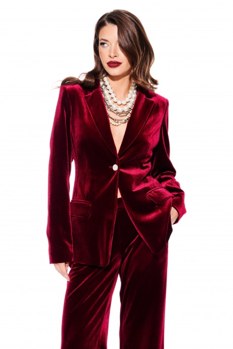 Костюм/комплект ELLETTO LIFE 5322 вишня размер 42-52 #4