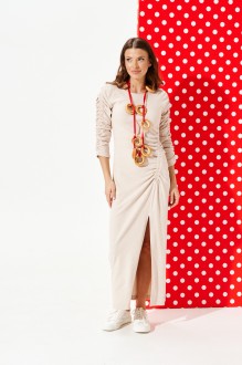 Платье ELLETTO LIFE 1121 бежевый