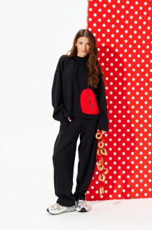 Брючный костюм ELLETTO LIFE 5327 черный