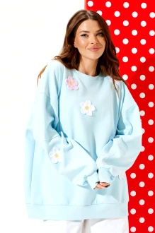 Свитшот ELLETTO LIFE 3946 голубой