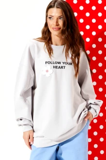 Свитшот ELLETTO LIFE 3947 серый