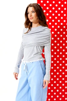 Джемпер (кофта) ELLETTO LIFE 3968 серый