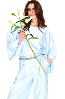 Блузка ELLETTO LIFE 3969 голубой