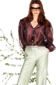 Блузка ELLETTO LIFE 3993 коричневый