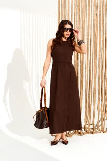 Платье ELLETTO LIFE 11124 коричневое
