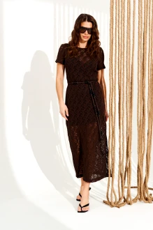 Платье ELLETTO LIFE 11139 коричневое