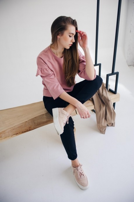 Блузка, туника, рубашка Paula 339 нежно-розовый размер 42-44 #6