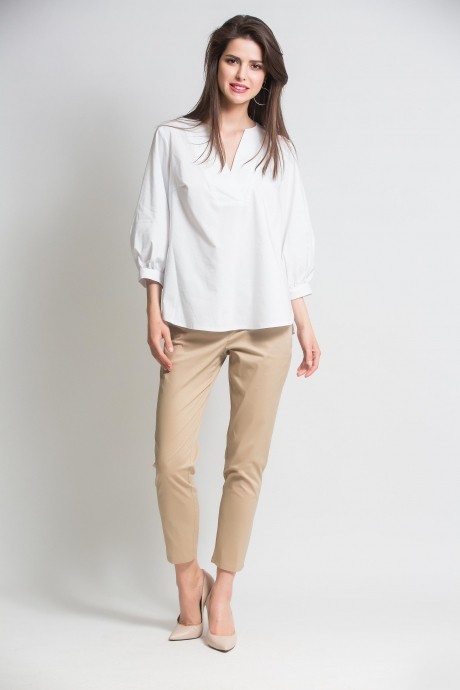 Блузка, туника, рубашка Ivera Collection 656 белый размер 42-54 #1