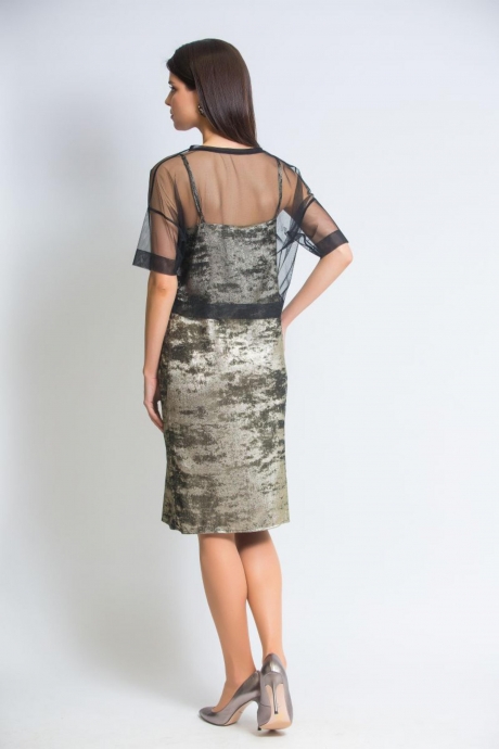 Вечернее платье Ivera Collection 511 черный+золотой размер 42-50 #4