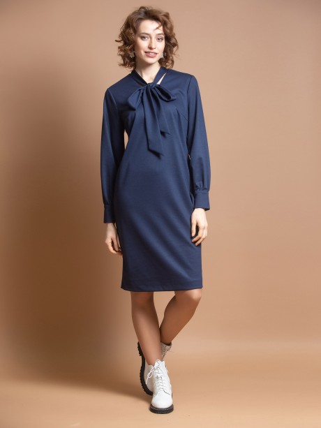 Платье Ivera Collection 791 тёмно-синий размер 42-52 #1