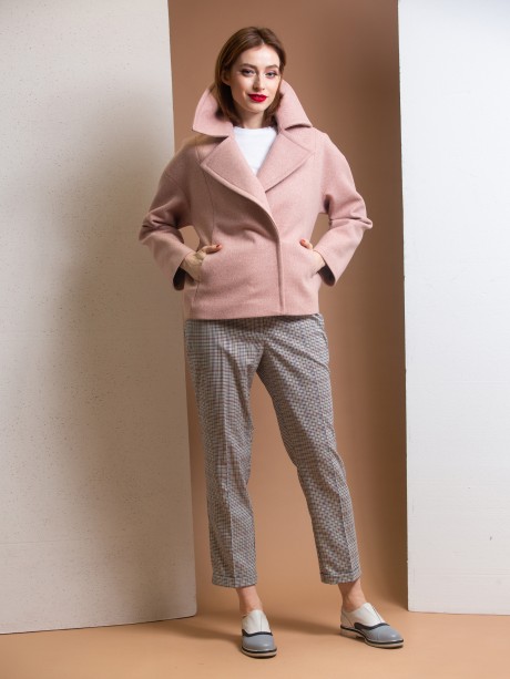 Пальто Ivera Collection 637 розовый размер 42-52 #3