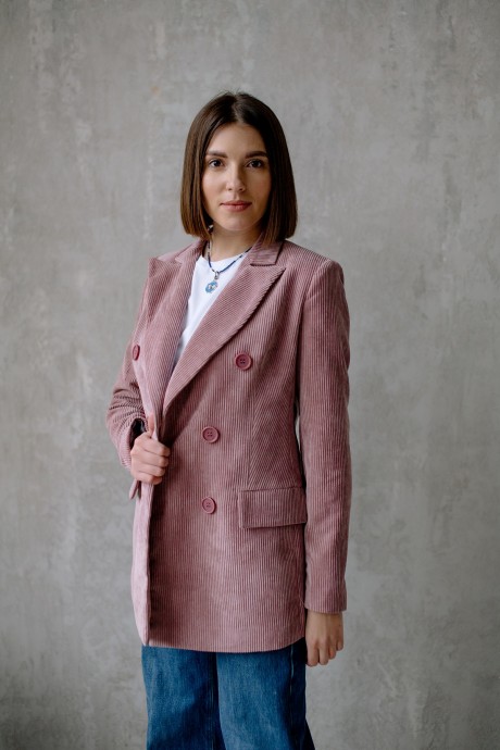 Жакет (пиджак) Ivera Collection 562 -В розовый размер 42-52 #2