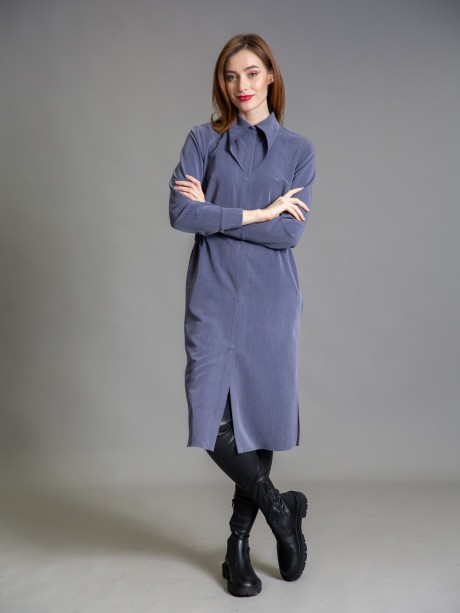 Платье Ivera Collection 913 серо-синий размер 42-50 #2
