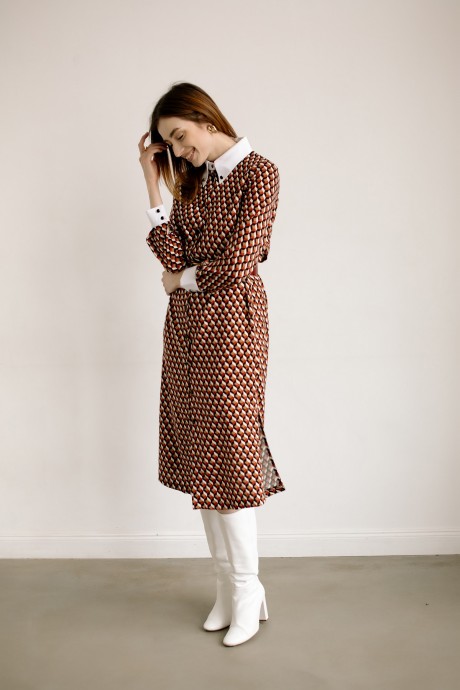 Платье Ivera Collection 1005 терракот размер 42-52 #3