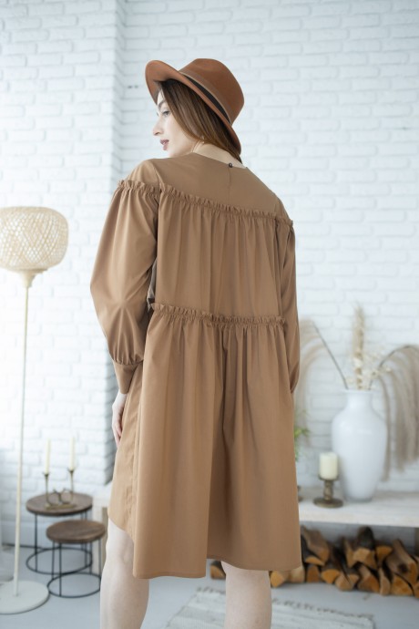 Платье Ivera Collection 1004 светло-коричневый размер 42-52 #5