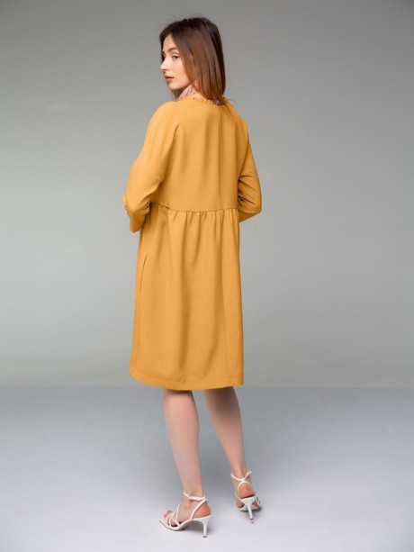 Платье Ivera Collection 1008 горчичный размер 42-52 #4