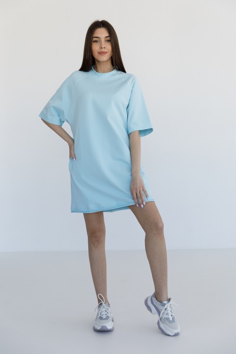 Платье Ivera Collection 1039 голубой размер 42-52 #1