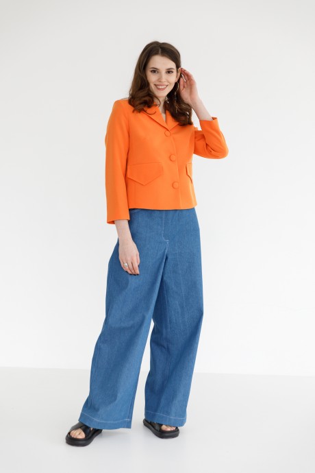 Жакет (пиджак) Ivera Collection 3014 Оранжевый размер 44-48 #4