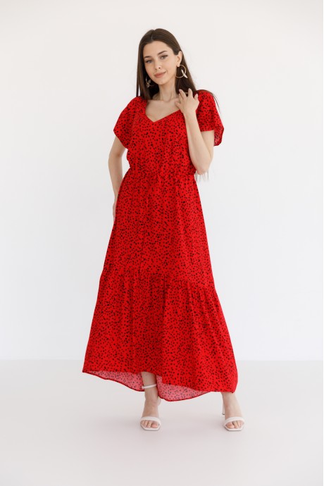 Платье Ivera Collection 1086 красный размер 44-52 #1