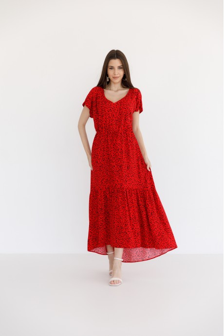 Платье Ivera Collection 1086 красный размер 44-52 #2