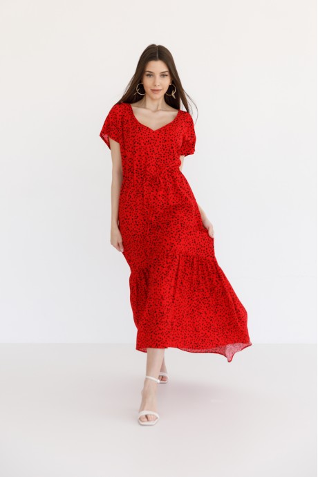 Платье Ivera Collection 1086 красный размер 44-52 #4