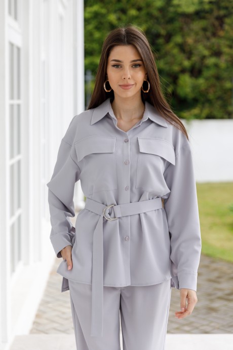 Рубашка Ivera Collection 5060 Светло-серый размер 42-52 #3
