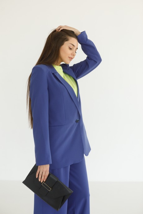 Жакет (пиджак) Ivera Collection 3008 Сине-фиолетовый размер 42-52 #3