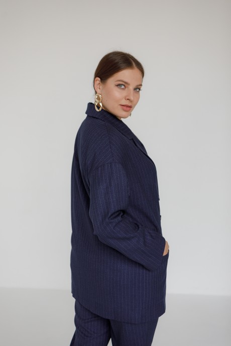 Жакет (пиджак) Ivera Collection 3018 Синий, белый размер 50-56 #3
