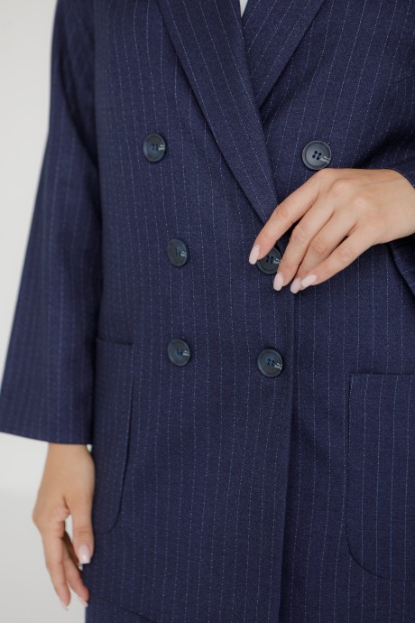 Жакет (пиджак) Ivera Collection 3018 Синий, белый размер 50-56 #4