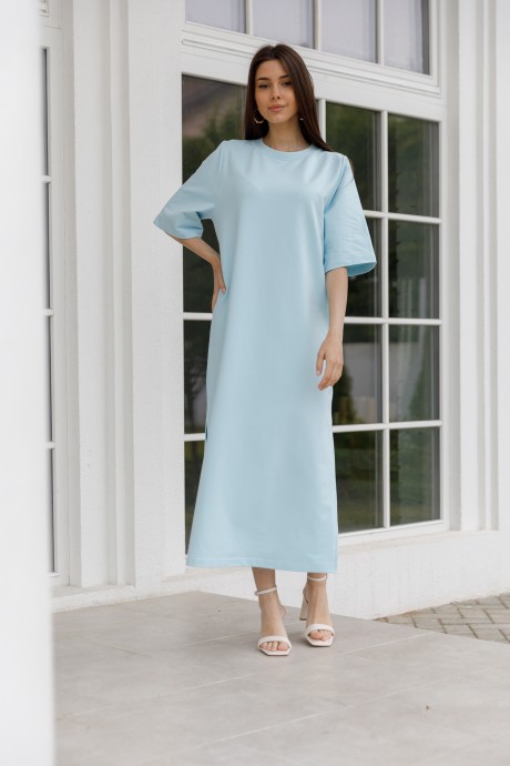 Платье Ivera Collection 1090 голубой размер 42-52 #1