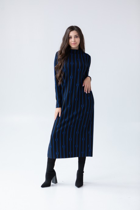 Платье Ivera Collection 1053 черный,синий размер 42-52 #3