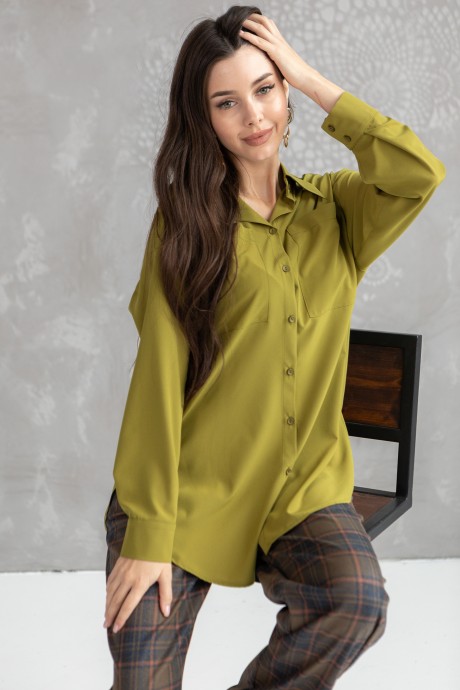 Рубашка Ivera Collection 5023 оливка размер 42-52 #3