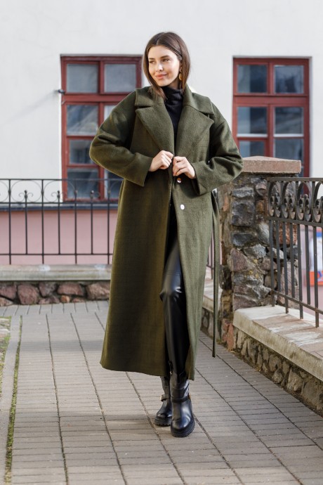 Пальто Ivera Collection 7006-1 зеленый размер 42-50 #4