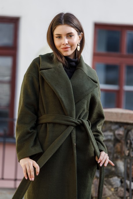 Пальто Ivera Collection 7006-1 зеленый размер 42-50 #5