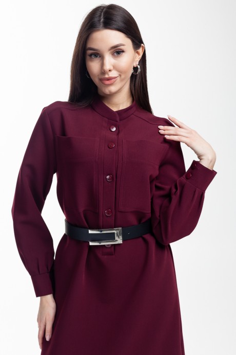 Платье Ivera Collection 1069L бордовый размер 42-50 #2