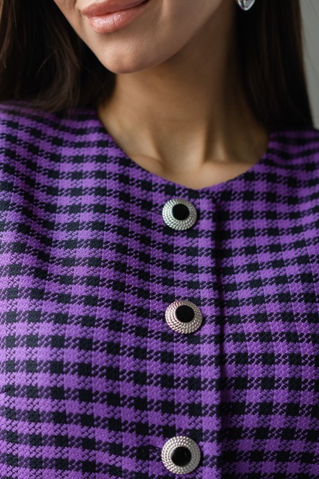 Жакет (пиджак) Ivera Collection 3030 фиолетовый/черный размер 42-50 #4