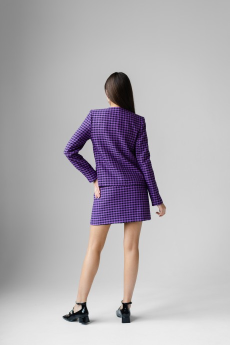 Жакет (пиджак) Ivera Collection 3030 фиолетовый/черный размер 42-50 #5