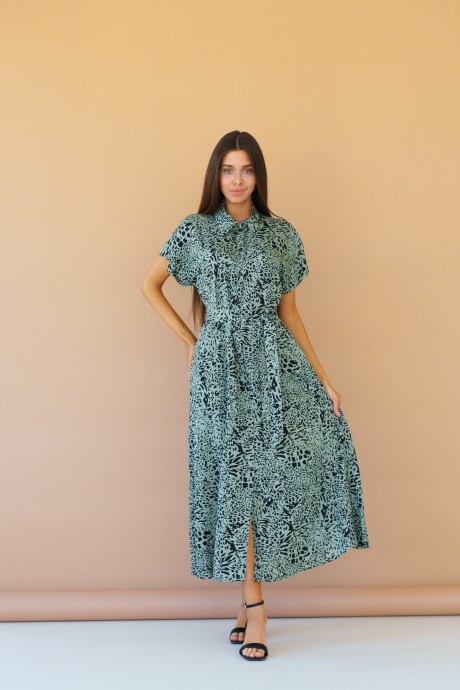 Платье Ivera Collection 1082L хаки размер 44-52 #2