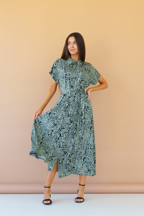 Платье Ivera Collection 1082L хаки размер 44-52 #3