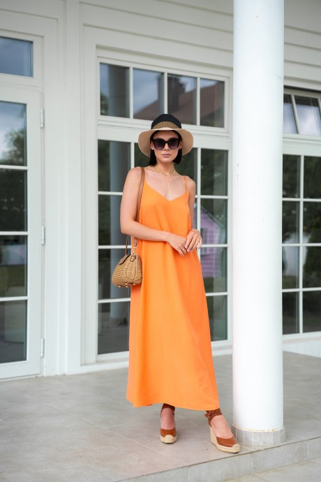 Платье Ivera Collection 1122 оранжевый размер 42-50 #2