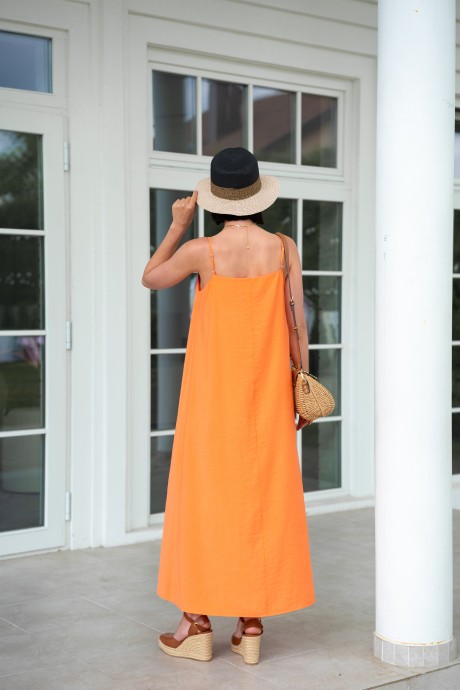 Платье Ivera Collection 1122 оранжевый размер 42-50 #3