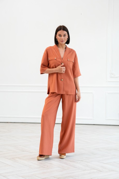 Костюм/комплект Ivera Collection 6053 двойка терракотовый размер 42-54 #3