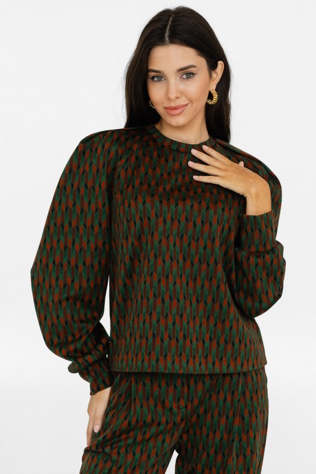 Костюм/комплект Ivera Collection 6041 зеленый+терракотовый размер 42-50 #3