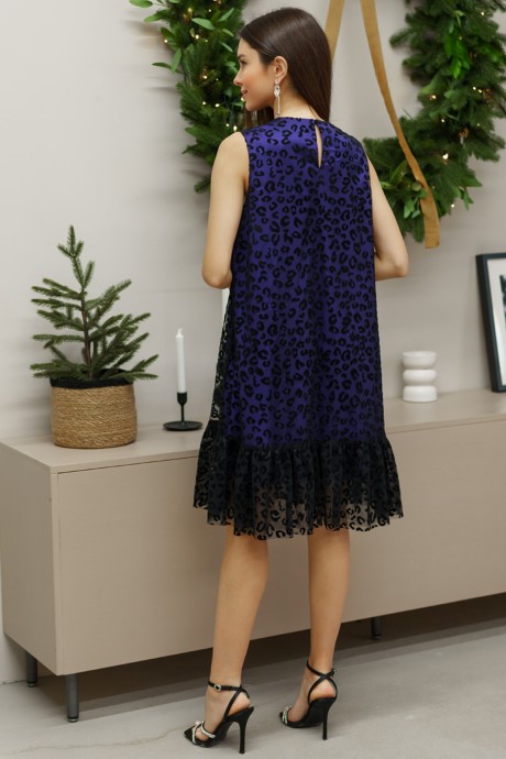 Вечернее платье Ivera Collection 1136 сине-фиолетовый размер 42-50 #4