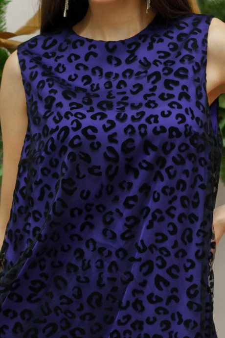 Вечернее платье Ivera Collection 1136 сине-фиолетовый размер 42-50 #5