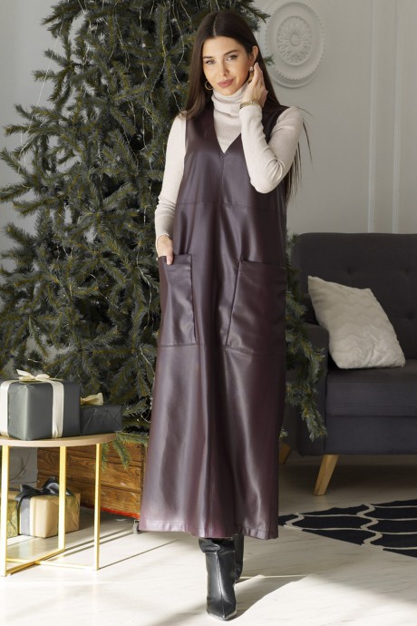 Сарафан Ivera Collection 1132 бордовый размер 42-44 #4