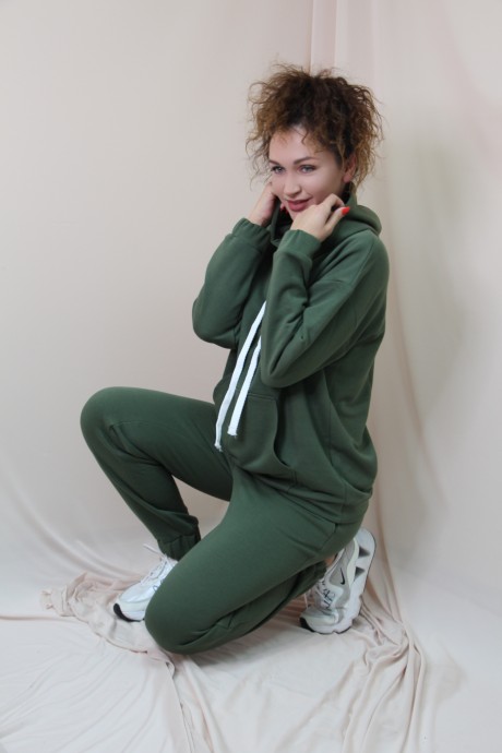 Спортивный костюм Juliet style D176-4 зеленый размер 42-52 #3