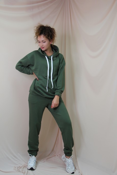 Спортивный костюм Juliet style D176-4 зеленый размер 42-52 #4